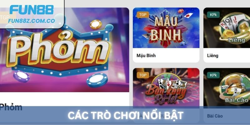 Các trò chơi 3D Casino nổi bật tại Fun88